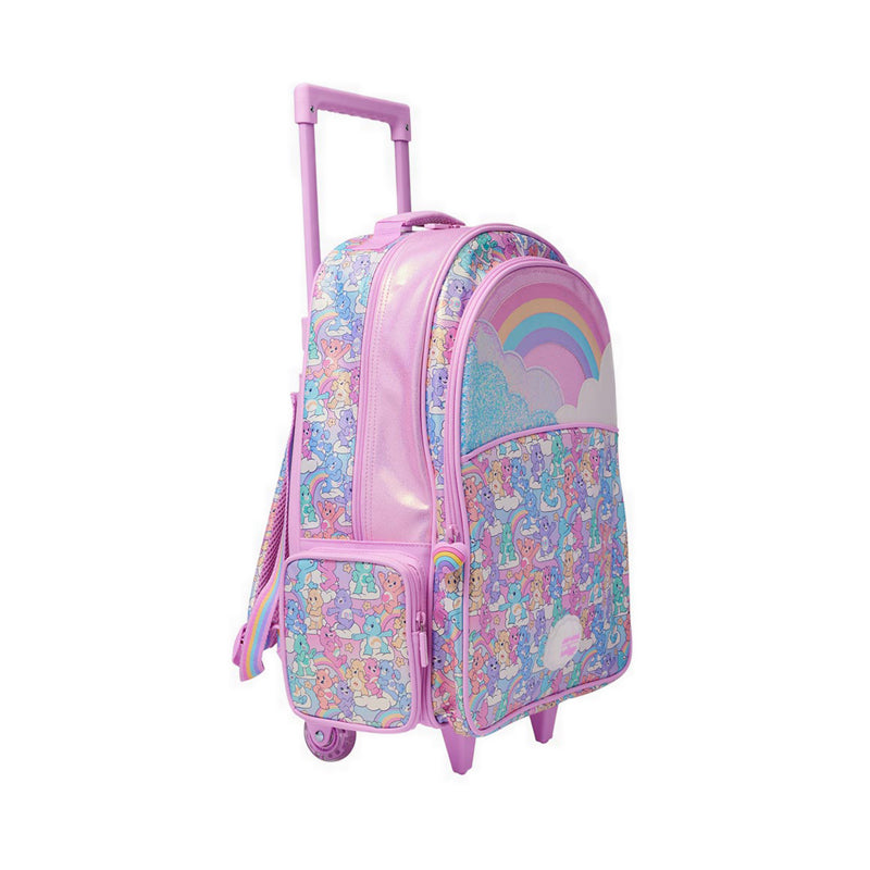 Smiggle Care Bears Trolley Backpack with Light Up Wheels - IGL457638MIX