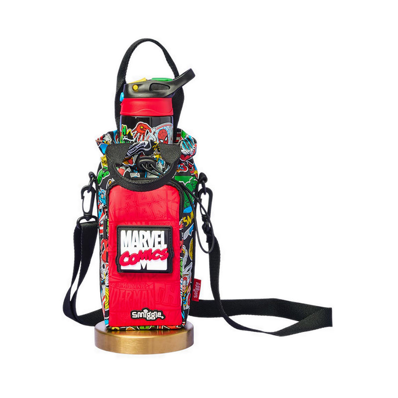 Smiggle Marvel bottle holder with strap - IGL457717BLK