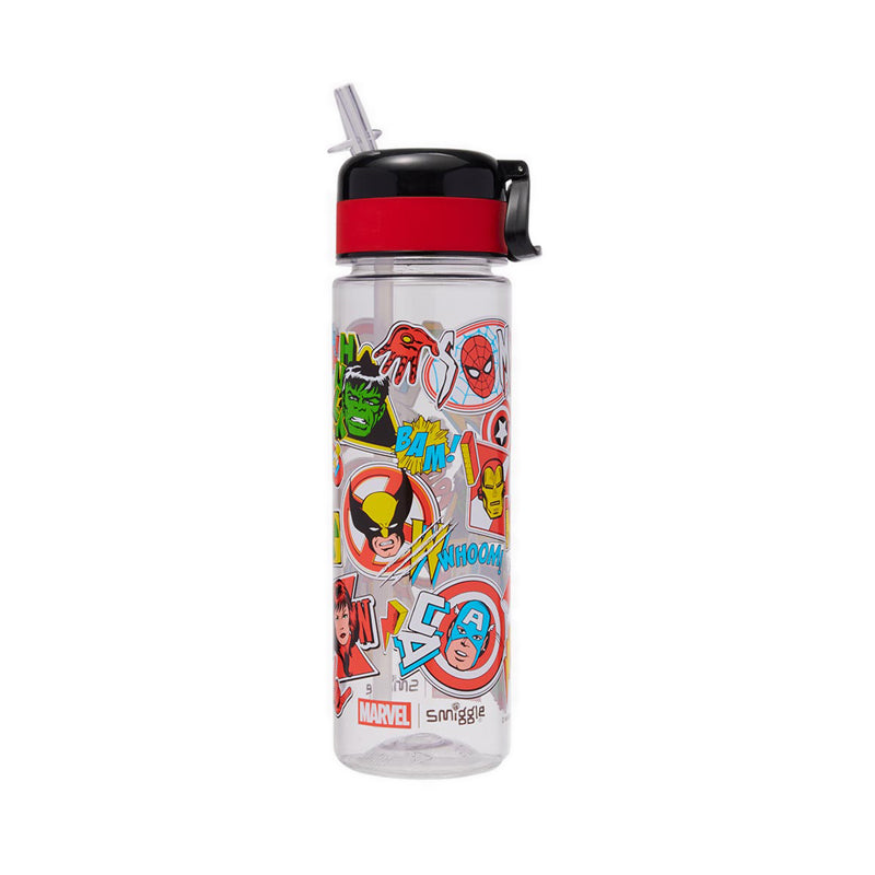 Smiggle Marvel Hydrate Plastic bottle 650ML - IGL457741BLK