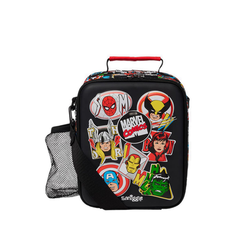 Smiggle Marvel Hardtop Lunchbox With Strap - IGL457781BLK