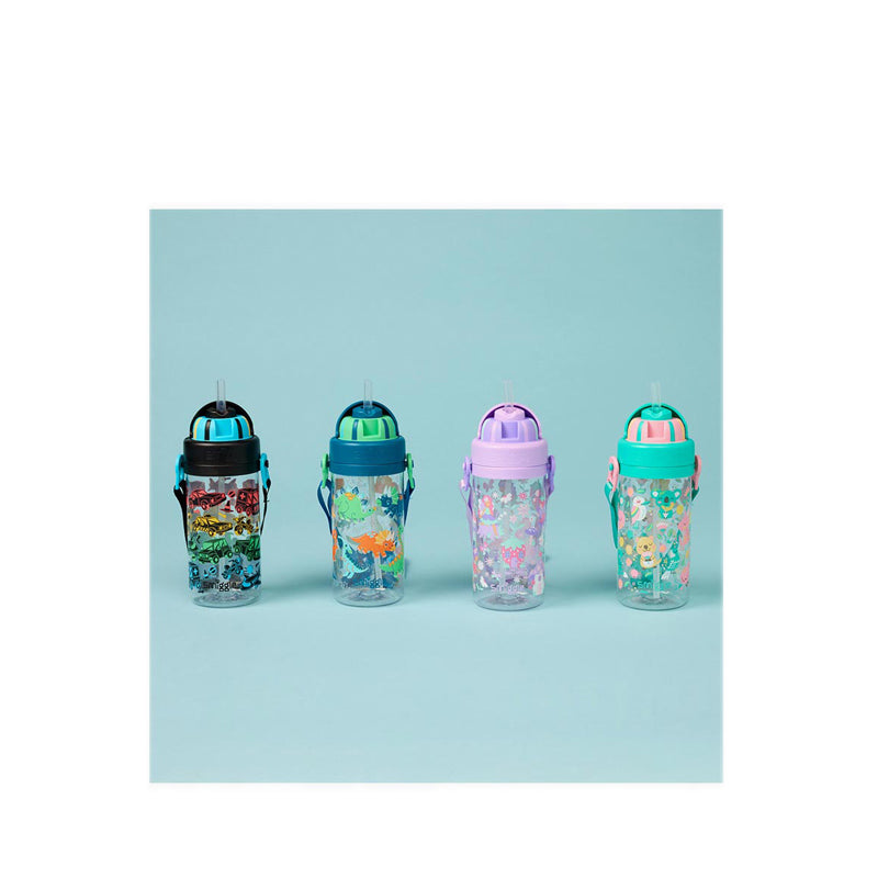 Smiggle I SpyTeeny Tiny Plastic Drink Bottle With Strap 400Ml - IGL458987GRN