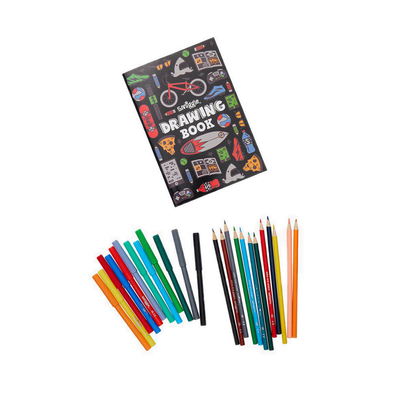 Smiggle Kit Draw Anywhere Vol4 Black - IGL482458BLK