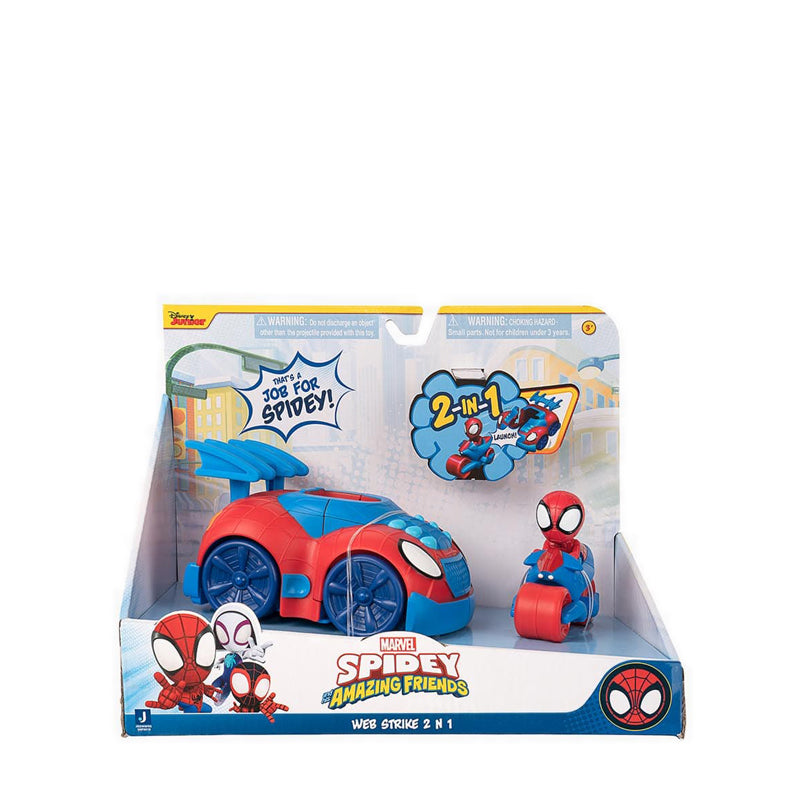 Jazwares Spidey Spidey and Friends Feature Vehicle Web Strike 2 in 1 - JWS0019