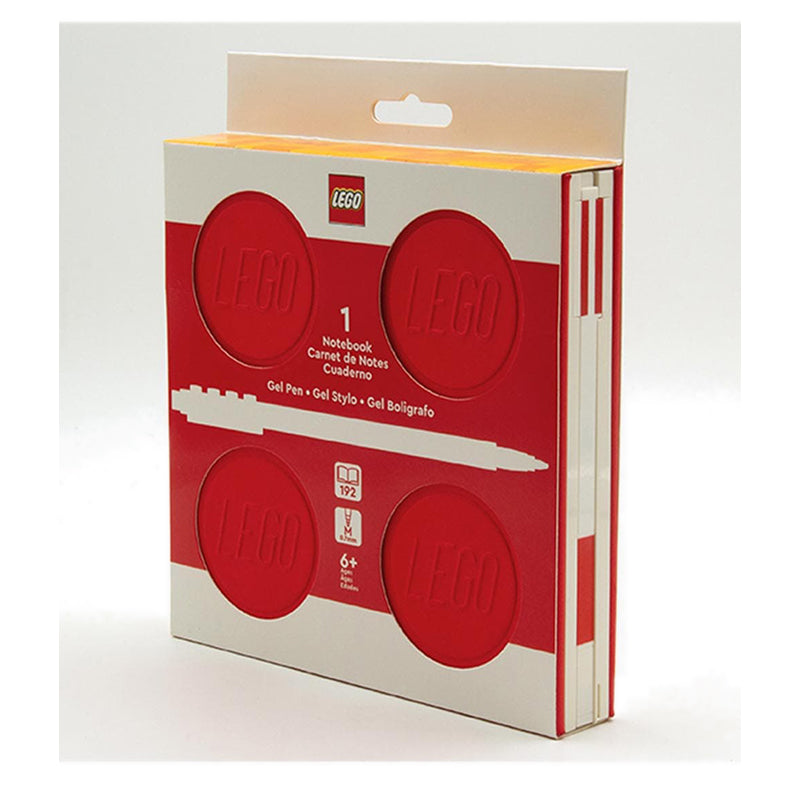 LEGO® Locking Notebook with Gel Pen Red - in Box - 53564