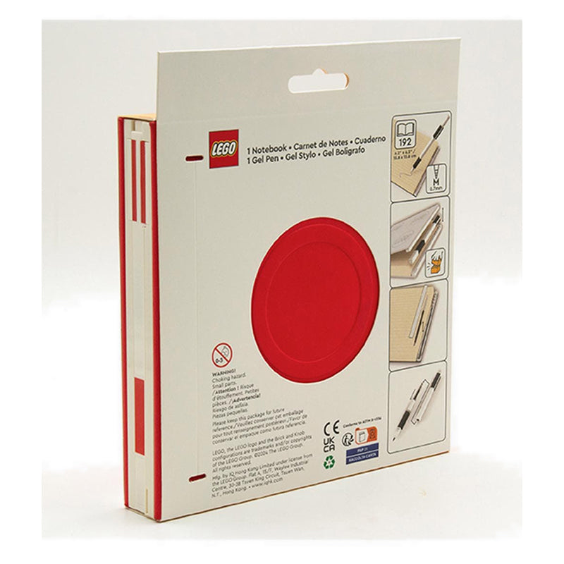 LEGO® Locking Notebook with Gel Pen Red - in Box - 53564