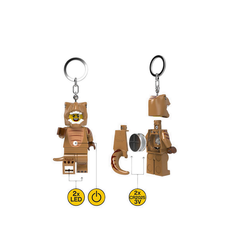 LEGO® Minifigures™ Keychain Hang Tag Light T-Rex Guy - KE237H