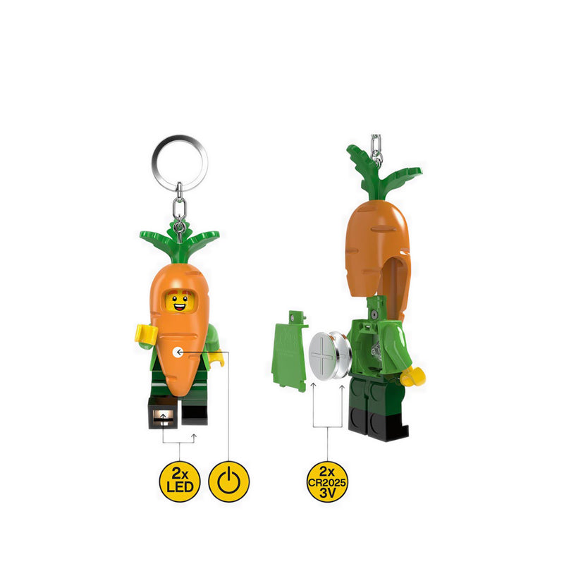 LEGO® Minifigures™ Keychain Hang Tag Light Carrot Mascot - KE239H