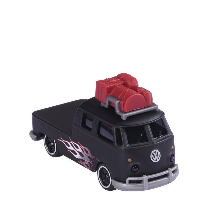 Majorette Vw T1 Pick Up Flame Deco W/ Luggage - MAJ120243F010