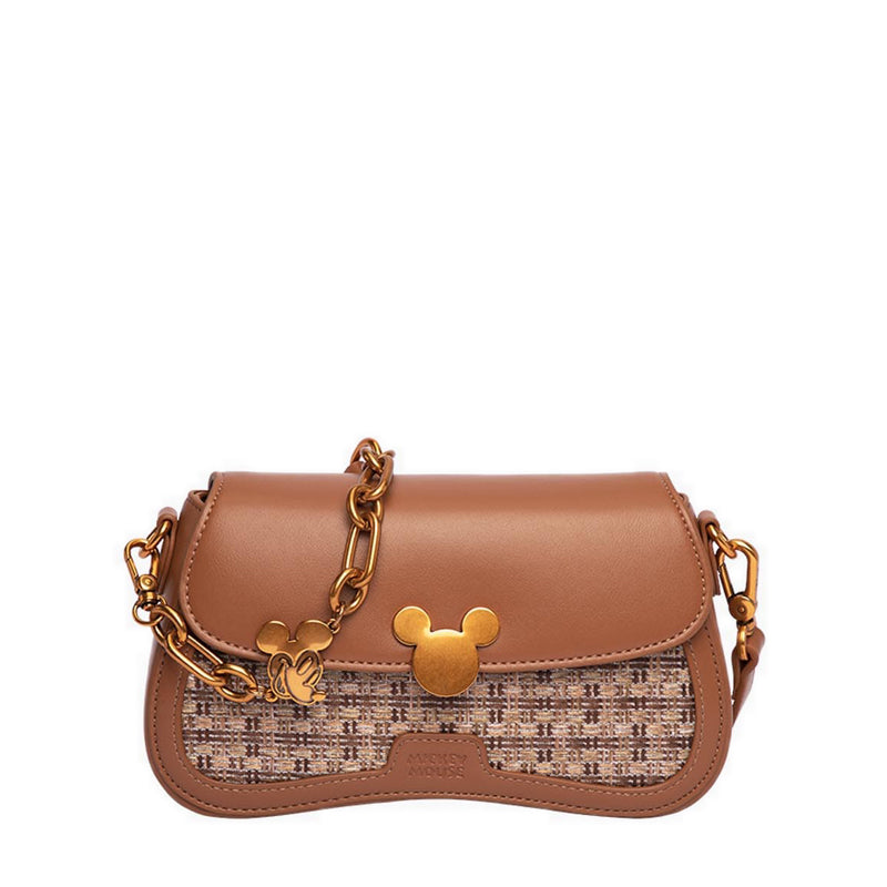 MESUCA DISNEY SHOULDER BAG BROWN 2 - MC5195A1