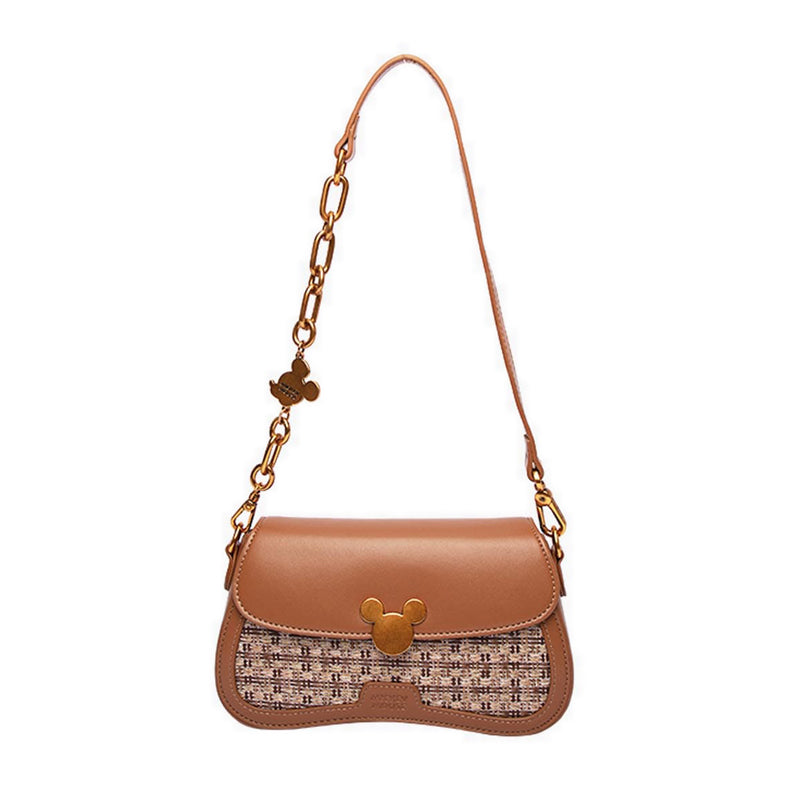 MESUCA DISNEY SHOULDER BAG BROWN 2 - MC5195A1