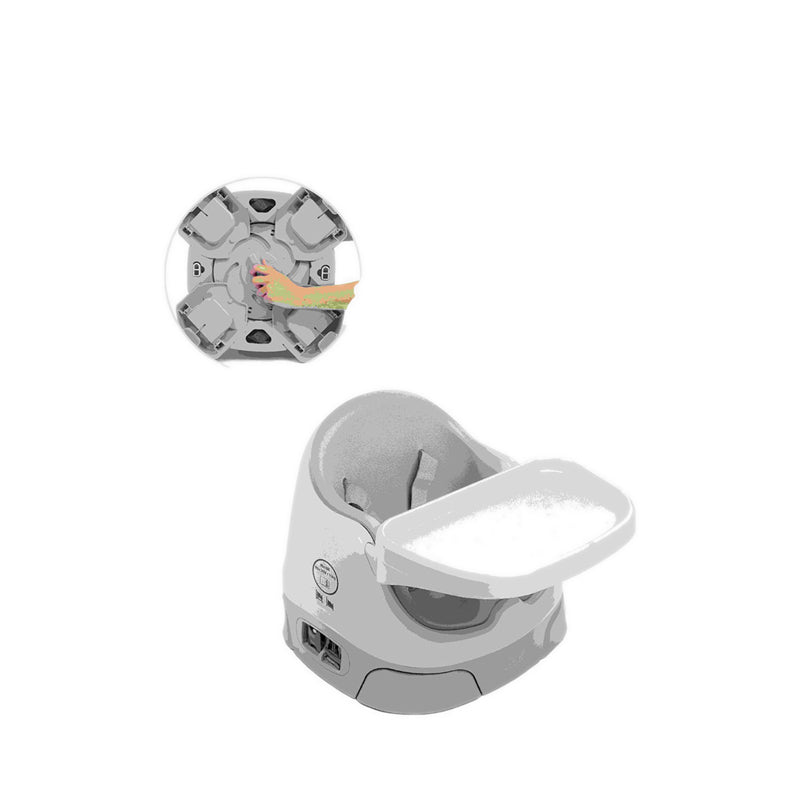 Mamas & Papas Bug 3-in-1 Floor & Booster Seat - Blossom - MPS9868L74R1