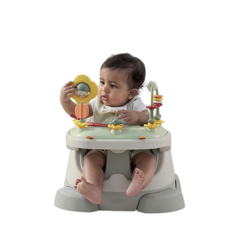 Mamas & Papas Bug 3-in-1 Floor & Booster Seat - Pebble - MPS9868L75R1