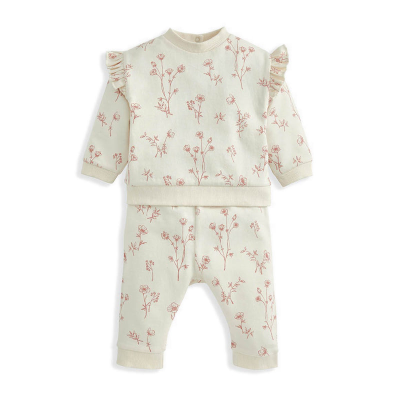 Mamas & Papas Floral Sweatshirt & Leggings Set - MPSS42LJ4C