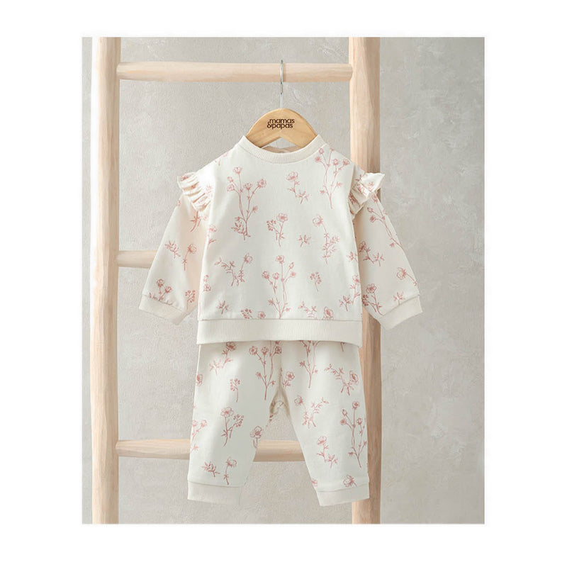 Mamas & Papas Floral Sweatshirt & Leggings Set - MPSS42LJ4C