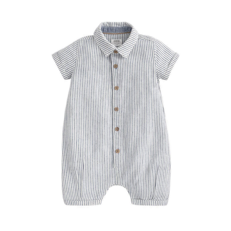 Mamas & Papas Pinstripe Romper - MPSS536H6N