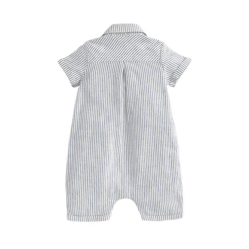 Mamas & Papas Pinstripe Romper - MPSS536H6N