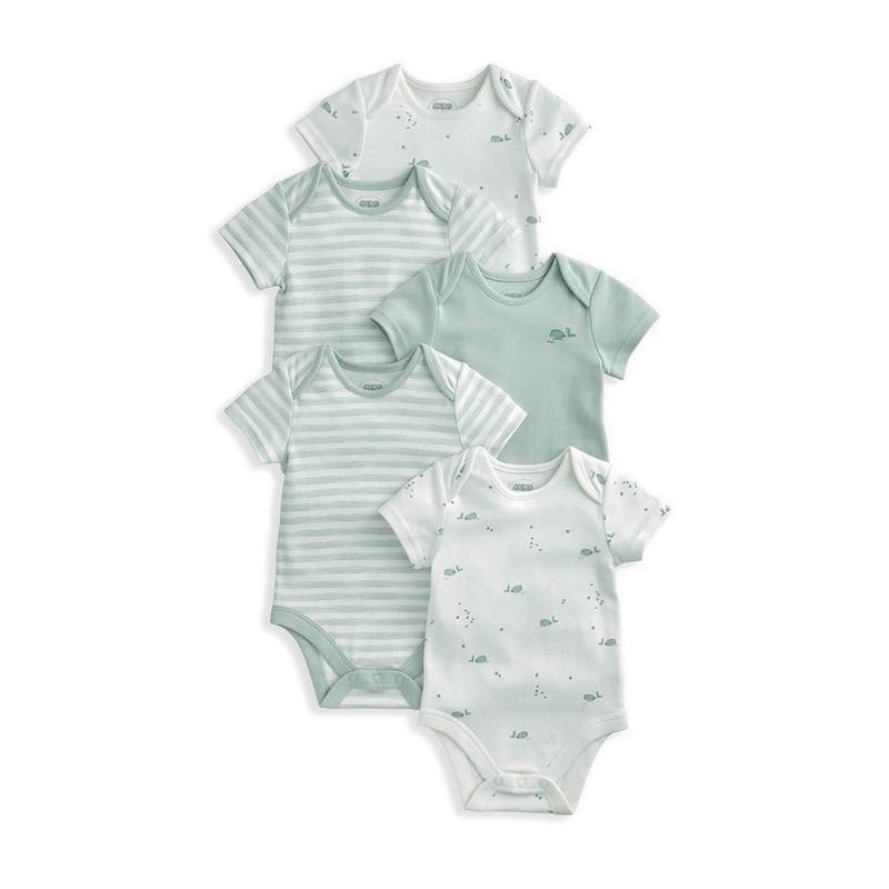 Mamas & Papas Whale Short Sleeve Bodysuits - MPSS79GJ1L