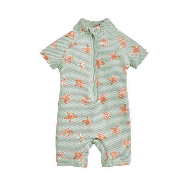 Mamas & Papas Star Fish All Over Print Rashsuit - MPSS93MJ2L