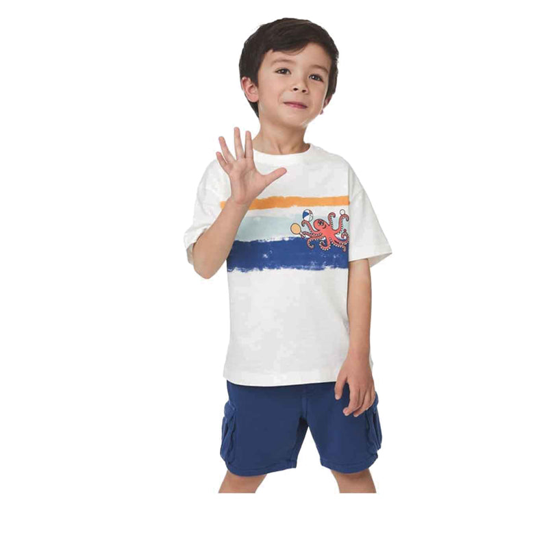 Marks & Spencer Pure Cotton Octopus T-Shirt - MSP1325E-T88