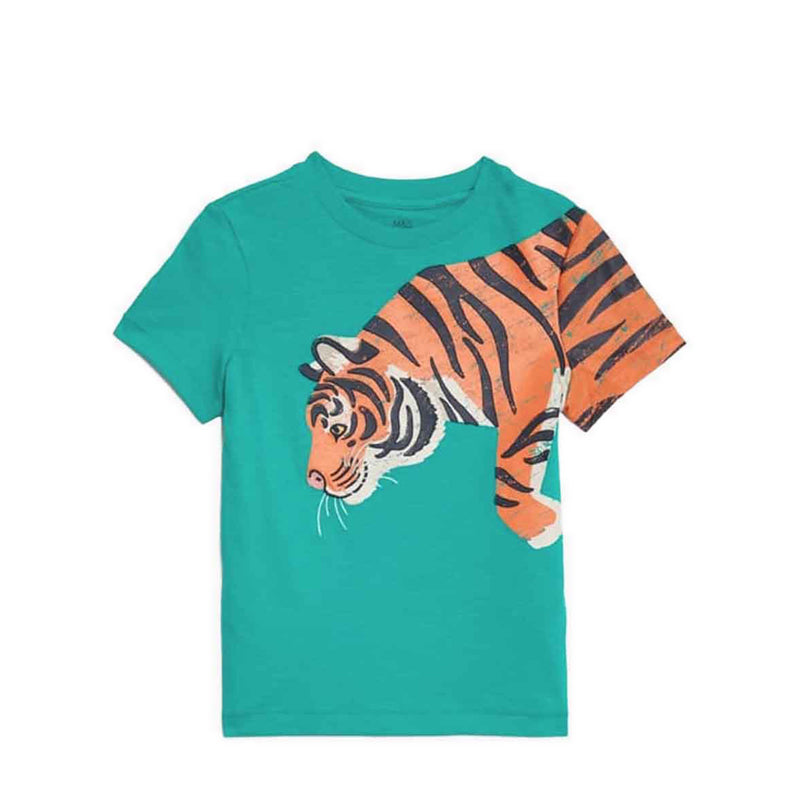 Marks & Spencer Pure Cotton Tiger Graphic T-Shirt - MSP1329E-T88