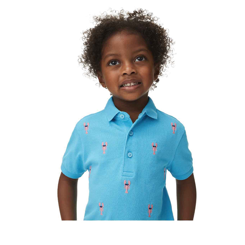Marks & Spencer Pure Cotton Lobster Embroidered Polo Shirt - MSP1329L-T88