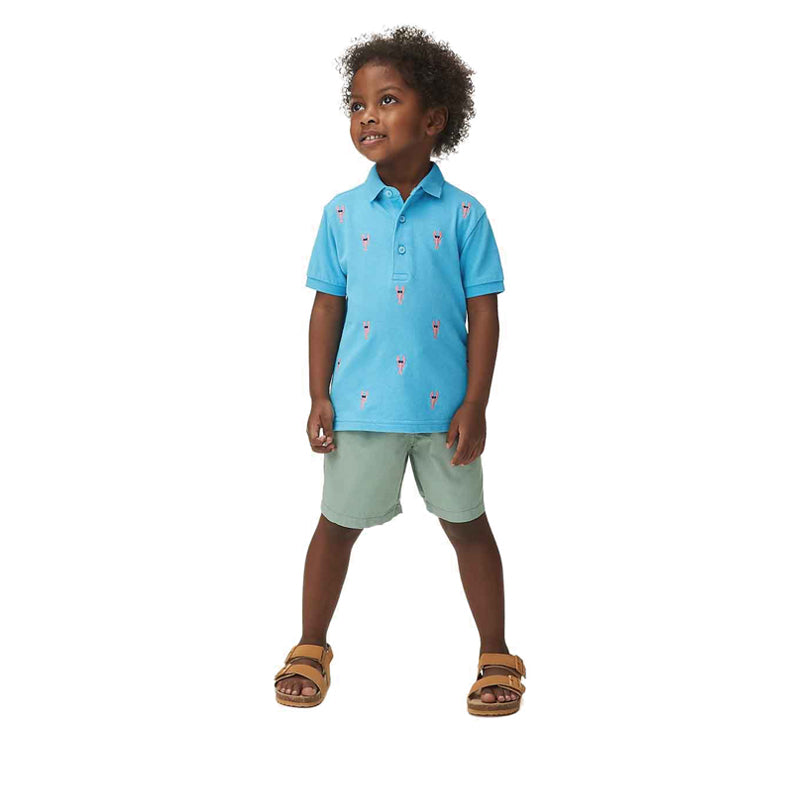 Marks & Spencer Pure Cotton Lobster Embroidered Polo Shirt - MSP1329L-T88