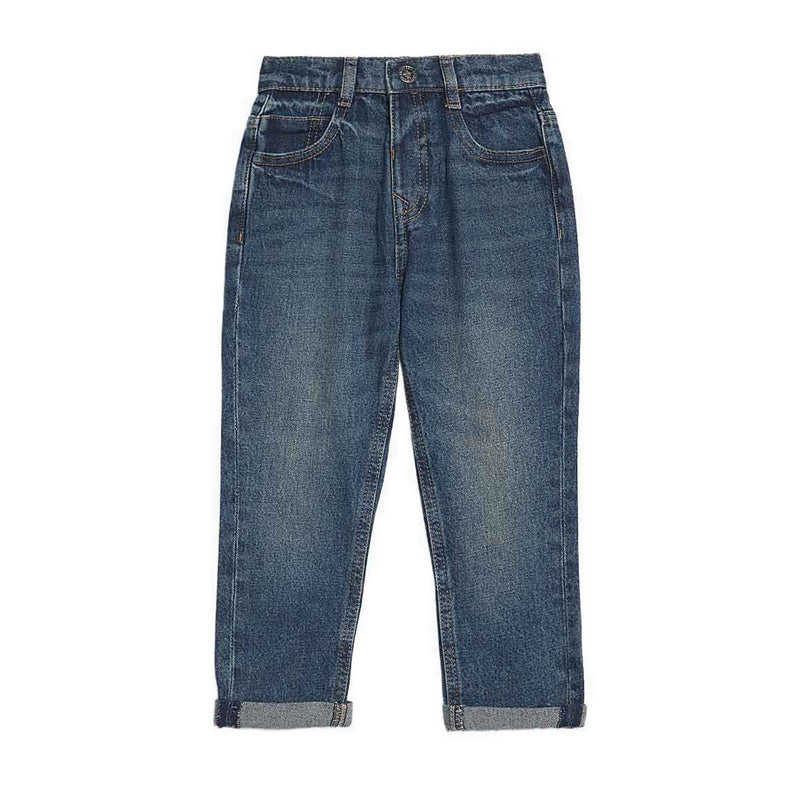 Marks & Spencer Relaxed Pure Cotton Elasticated Waist Jeans - MSP1613U-T88