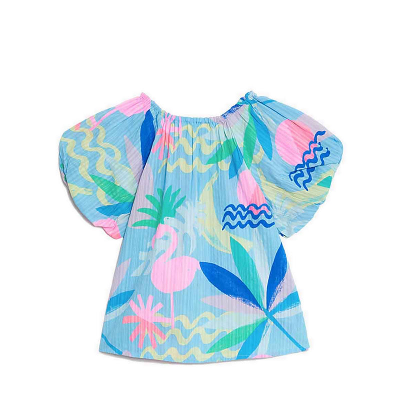 Marks & Spencer Pure Cotton Tropical Print Top - MSP2350E-T77