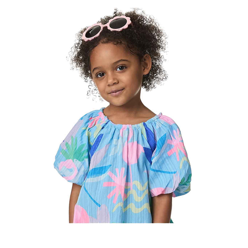 Marks & Spencer Pure Cotton Tropical Print Top - MSP2350E-T77