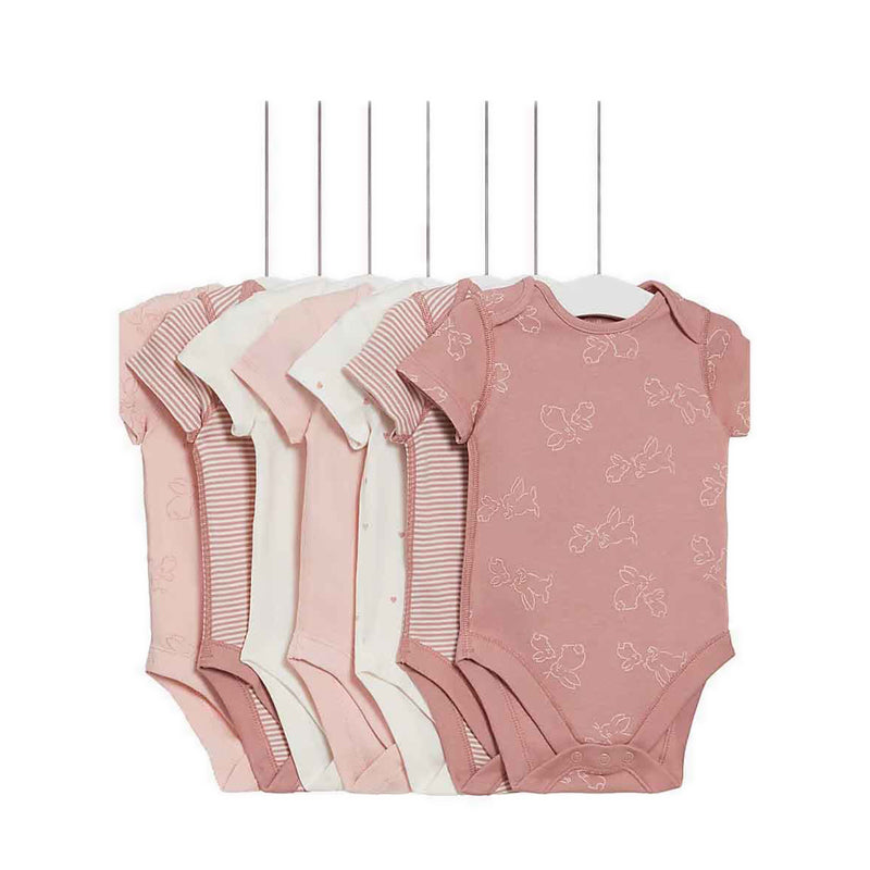 Marks & Spencer 7pk Pure Cotton Bodysuits - MSP2542S-T92