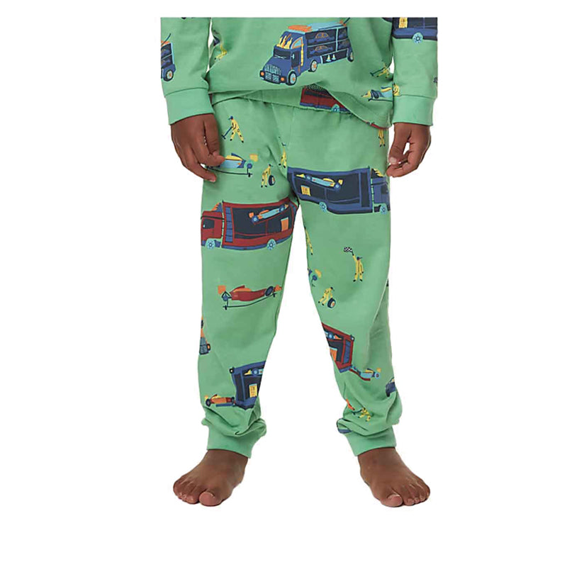 Marks & Spencer Pure Cotton Transport Print Pyjamas - MSP3004E-T86