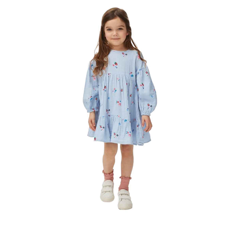 Marks & Spencer Pure Cotton Floral Tiered Dress - MSP3708T-T77