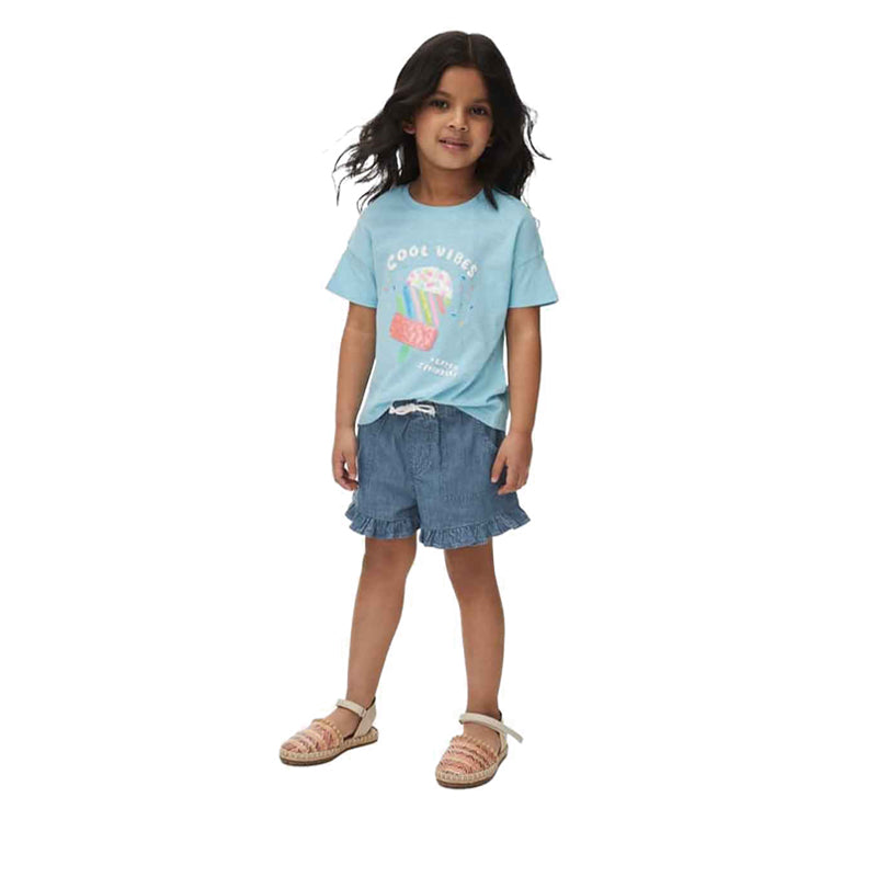 Marks & Spencer Pure Cotton Frill Shorts - MSP3794E-T77