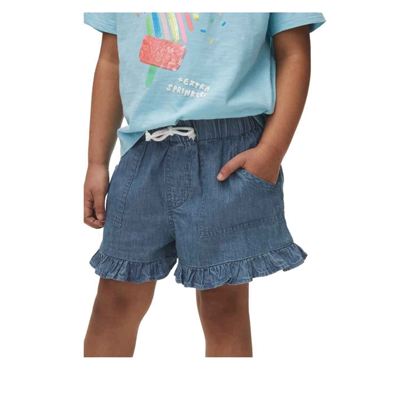 Marks & Spencer Pure Cotton Frill Shorts - MSP3794E-T77