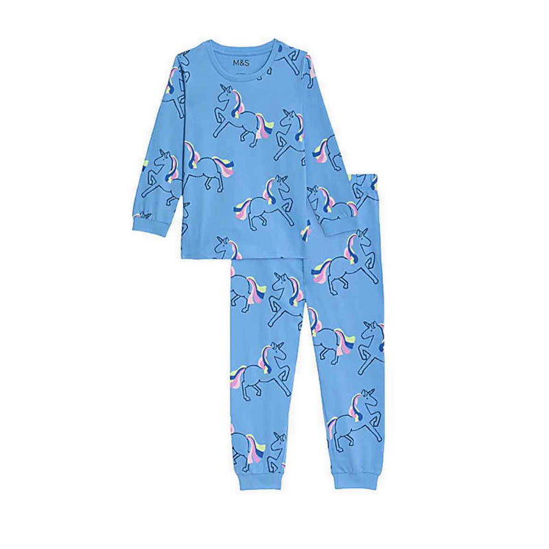 Marks & Spencer Pure Cotton Unicorn Pyjamas - MSP4064E-T86
