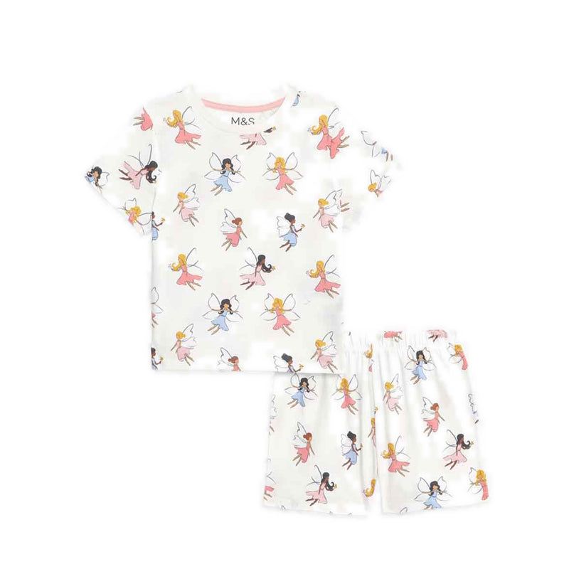 Marks & Spencer Pure Cotton Fairies Pyjamas - MSP4068E-T86
