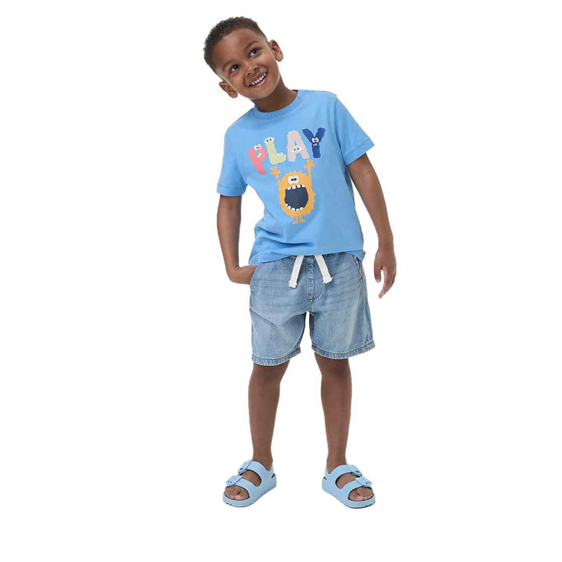 Marks & Spencer Pure Cotton Monster T-Shirt - MSP4126Z-T88