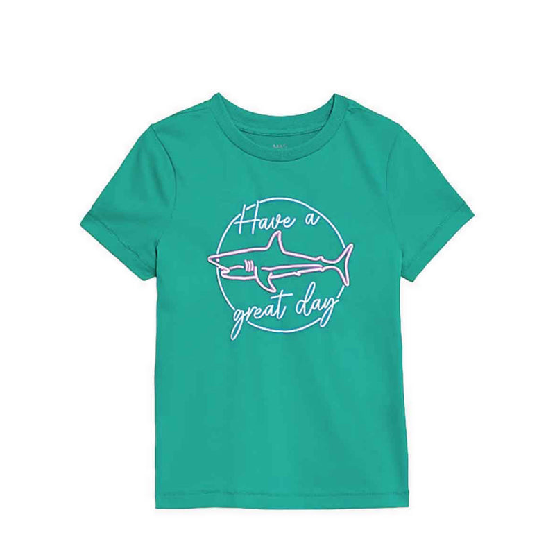 Marks & Spencer Pure Cotton Shark Slogan T-Shirt - MSP4429B-T88
