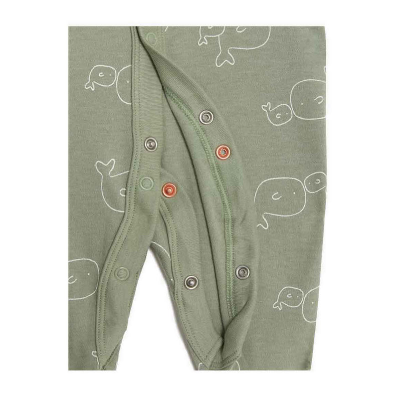 Marks & Spencer 3pk Pure Cotton Whale & Striped Sleepsuits - MSP4526S-T92