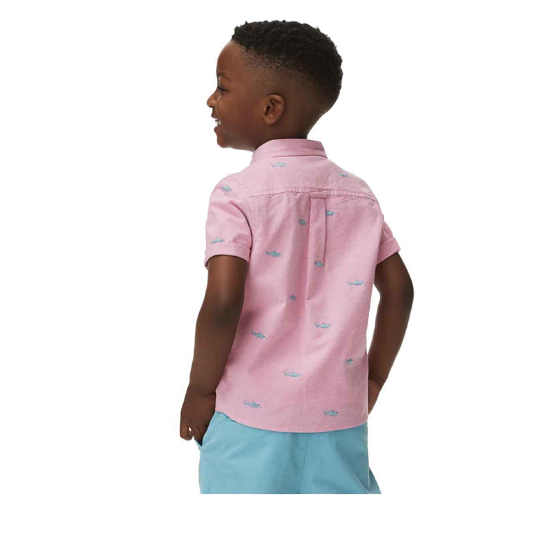 Marks & Spencer Pure Cotton Shark Embroidered Oxford Shirt - MSP4906S-T88