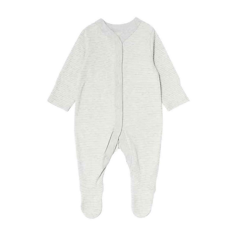 Marks & Spencer 3pk Pure Cotton Dog & Striped Sleepsuits - MSP6538S-T92