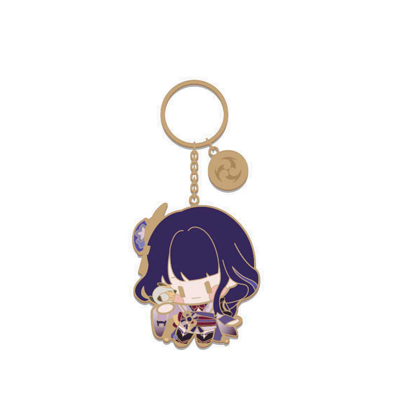 Nullset Chibi Character Metal Keychain Raiden Shogun -NLS17825