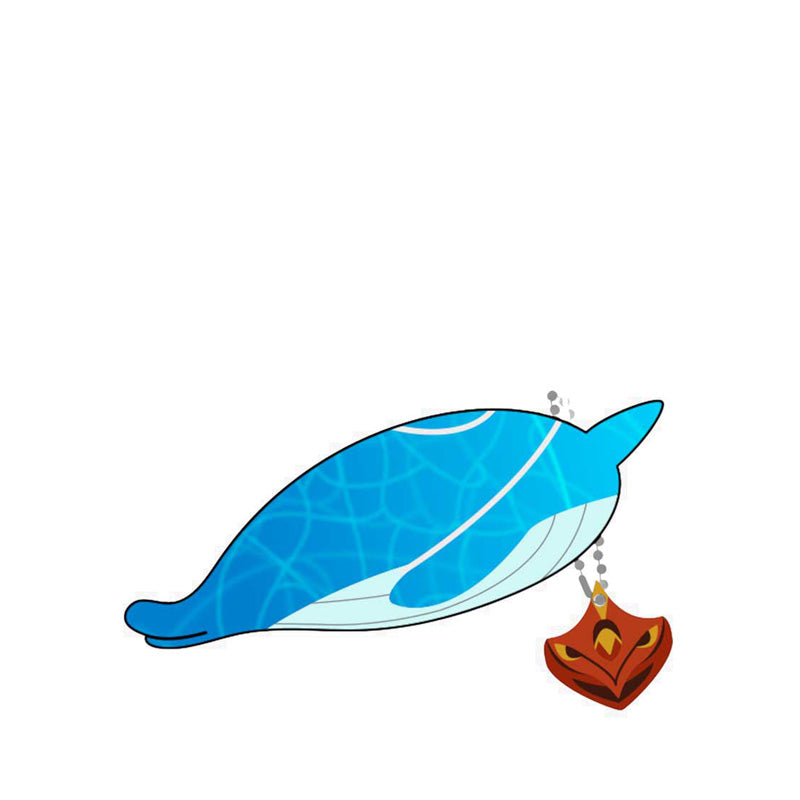 Nullset Genshin Impact Tartaglia's Whale Monoceros Caeli Plushie Keychain -NLS31172