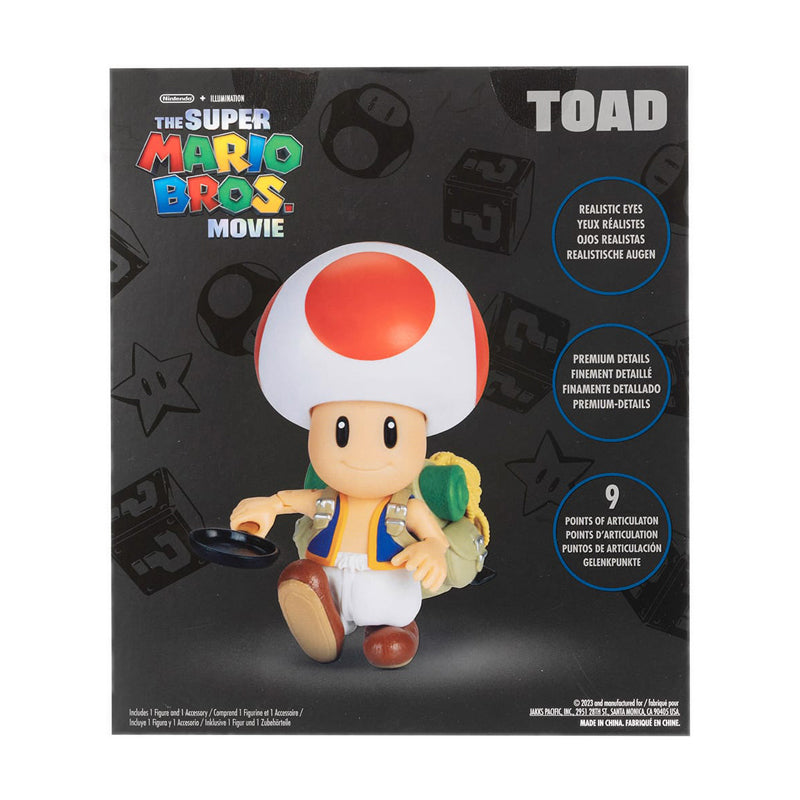 The Super Mario Bros Movie 5" Figure with Accessory – Toad - NTM41719I