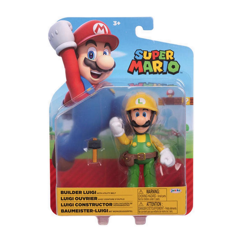 Nitendo Super Mario Nitendo 4In Fig Luigi Maker W Hmr - NTM41785I
