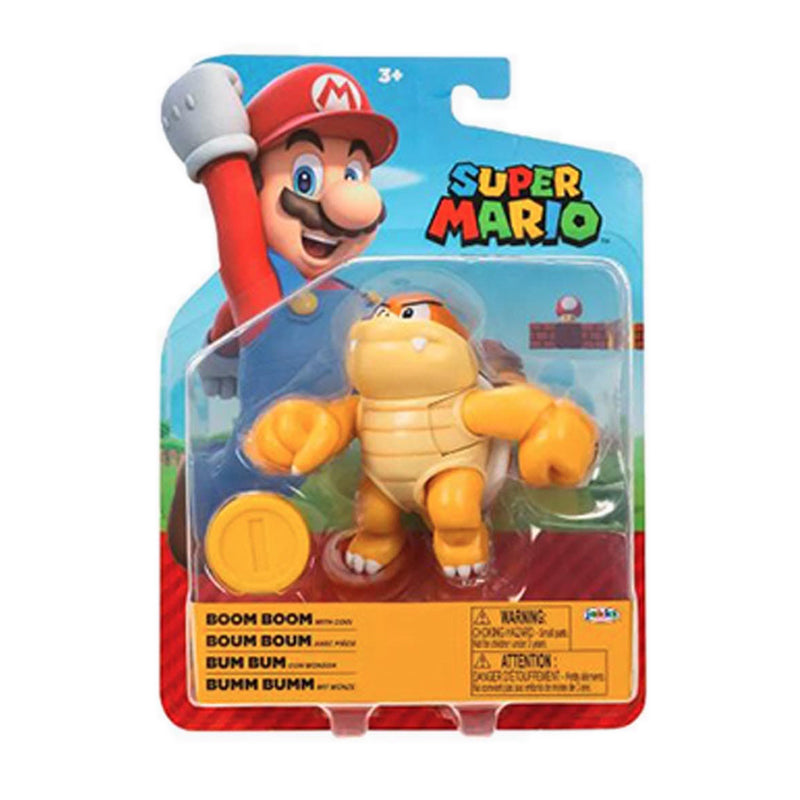 Nitendo Super Mario Nitendo 4In Boom Boom W Coin - NTM41787I