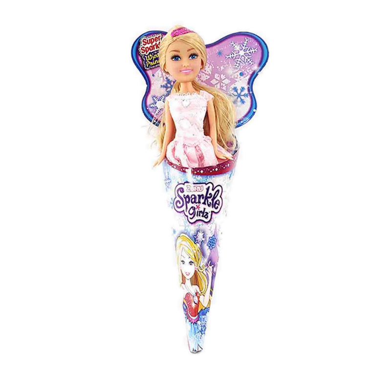 S001-SPARKLE GirlsZ-DOLLS-10.5"-Winter Princess In Cone
