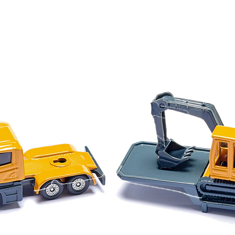 SIKU LOW LOADER WITH EXCAVATOR - SIK1611
