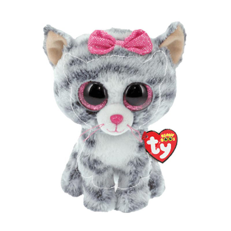 TY - Beanie Boos Kiki Grey Cat - R - TYY126130MTI