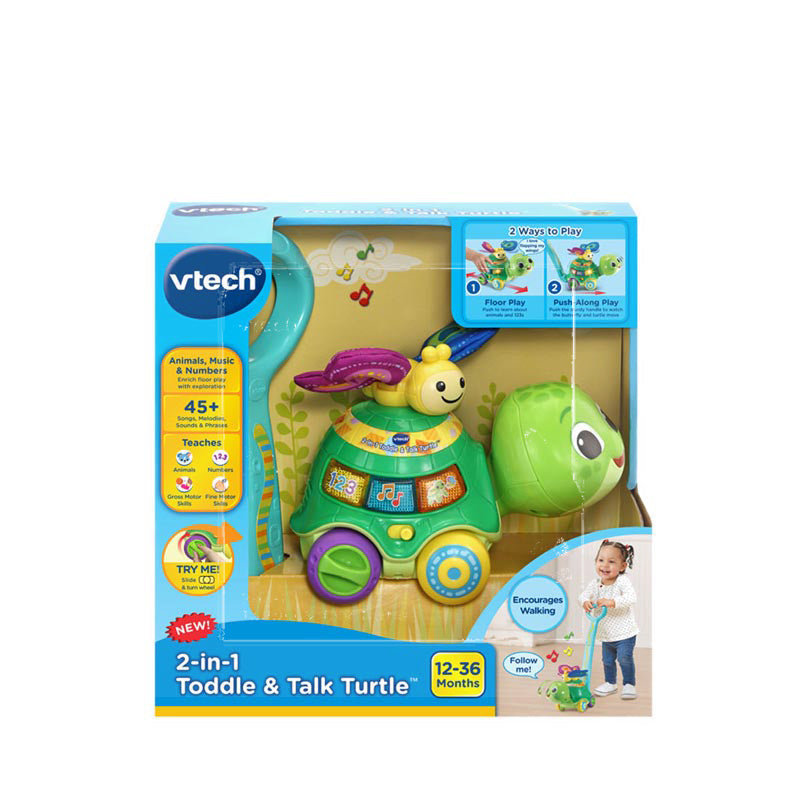 VTECH - 2-IN-1 TODDLE & TALK TURTLE